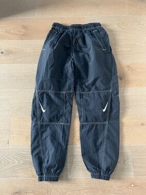 NIKE Nylon Textured Training Pants size small